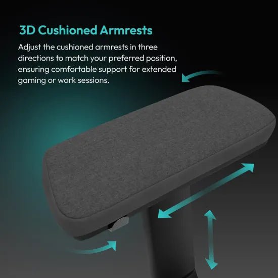 ThunderX3 Core Smart Mesh Gaming Chair - Black - AHW Store