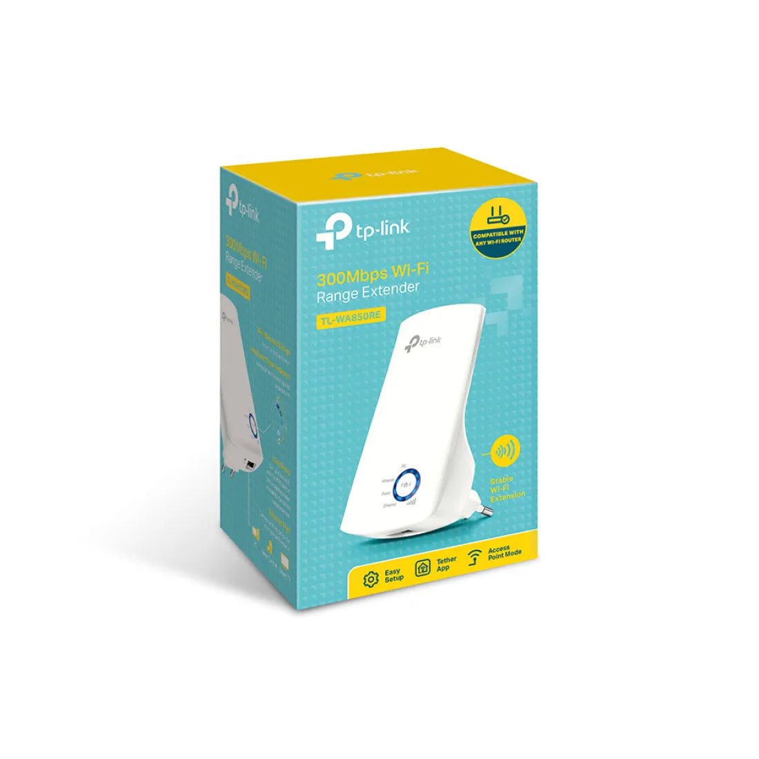 TP - Link 300MBPS TL - WA850RE Wi - Fi Range Extender - White - AHW Store