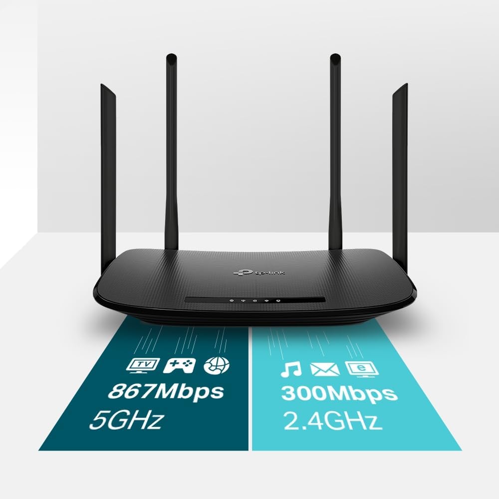 TP - Link AC1200 Archer VR300 Wireless VDSL and ADSL Modem Router - Black - AHW Store