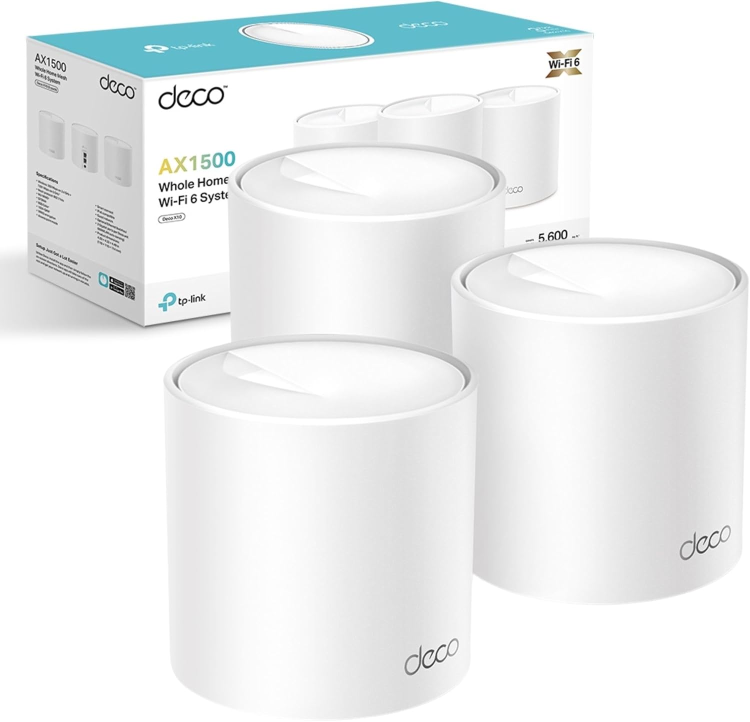 TP - Link Deco X10 AX1500 Whole Home Mesh Wi - Fi 6 System 3 - Pack - AHW Store