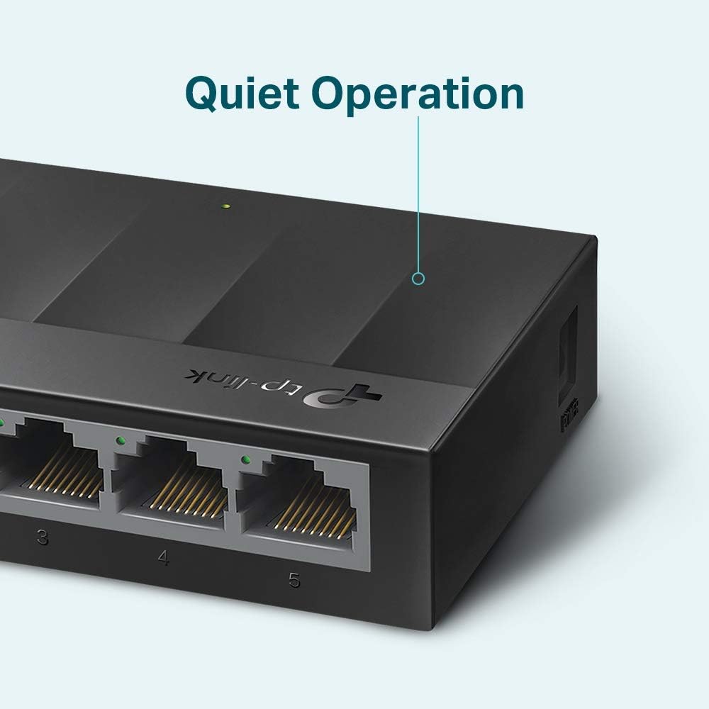 TP - LINK LS1005G Desktop Switch, 5 Ports - Black - AHW Store