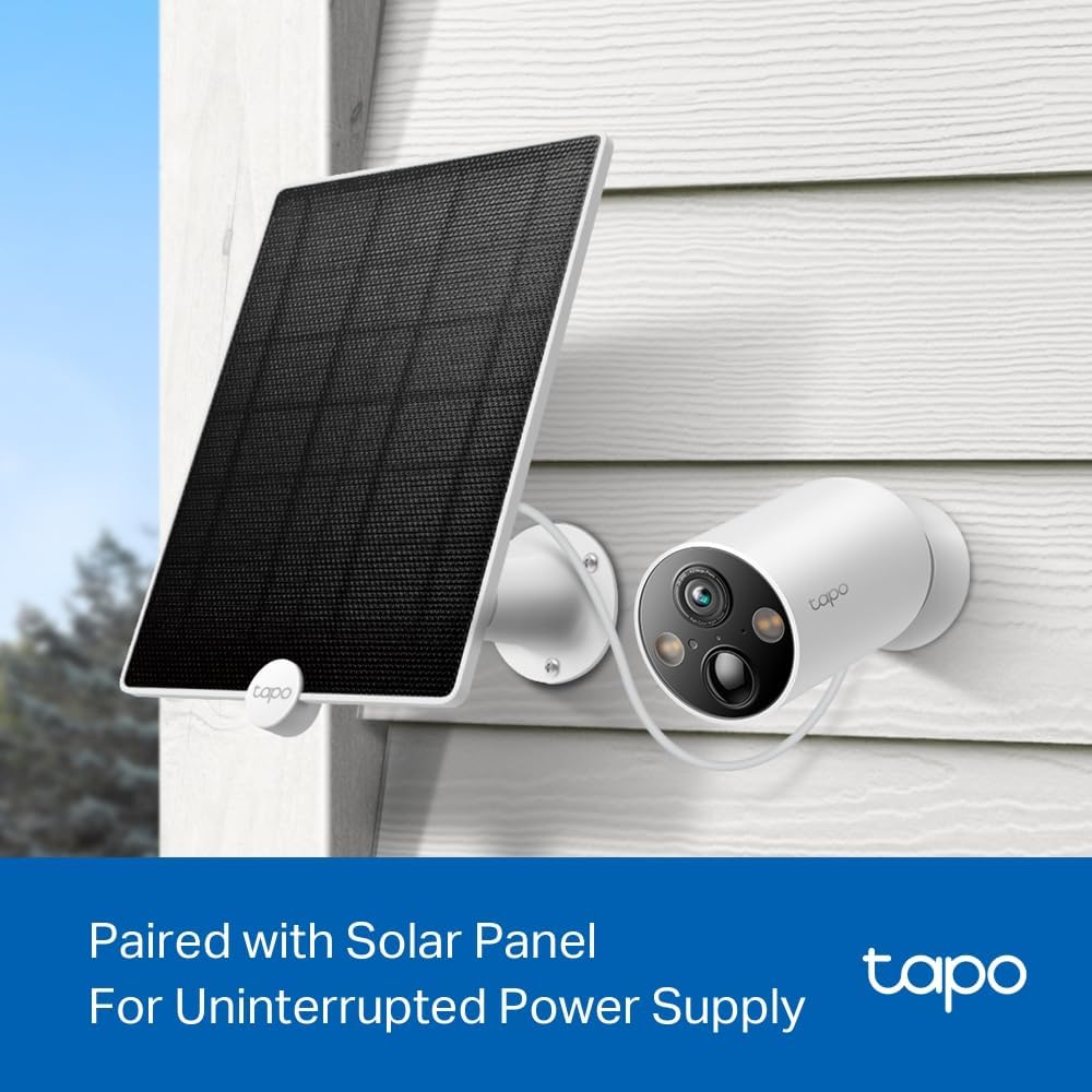 TP - Link Tapo Smart Home Battery - Powered Security Camera, Wireless, 2K QHD, IP66, 10000mAh Battery, 1 - AHW Store