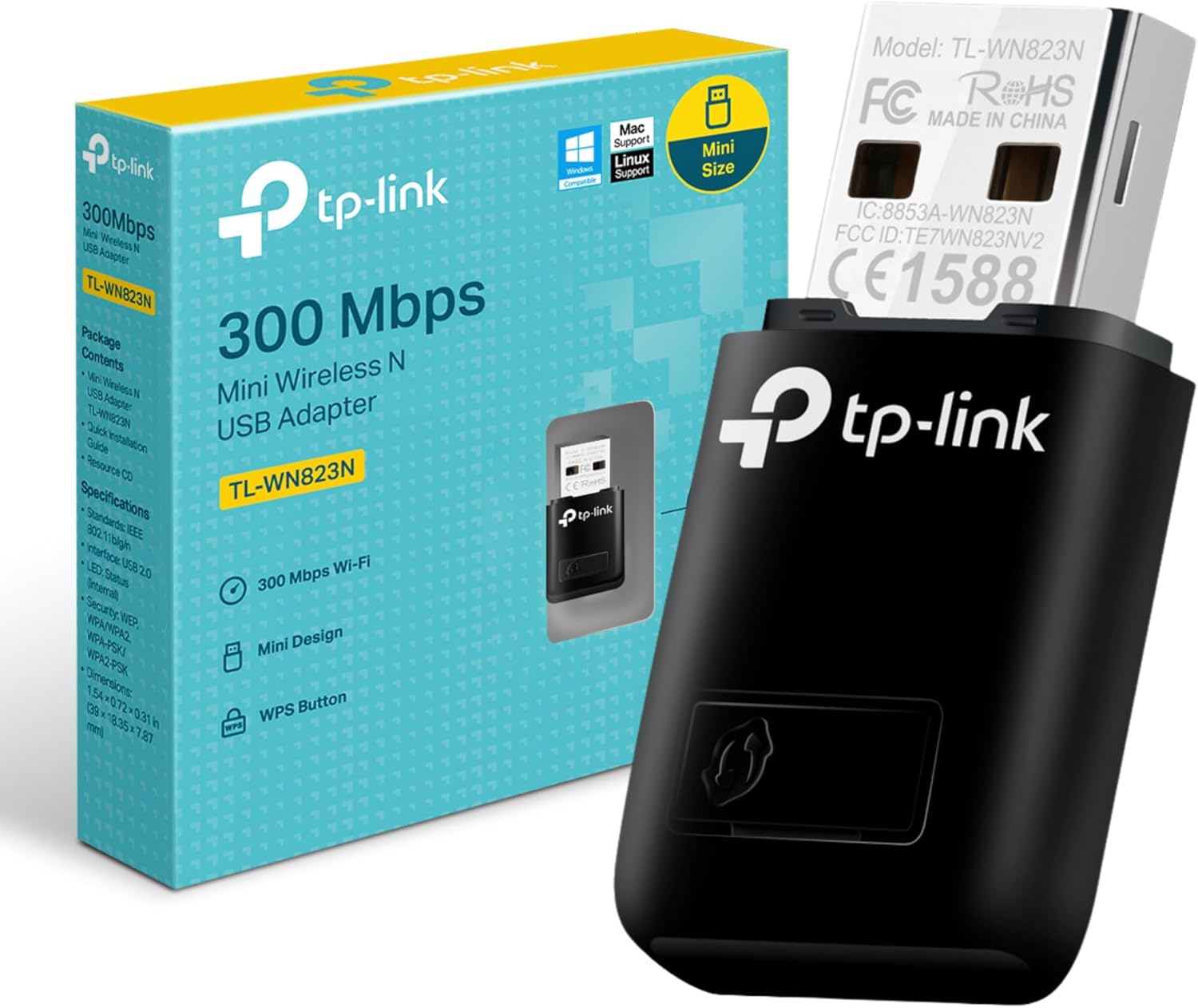TP-Link TL-WN823N 300Mbps USB Adapter - AHW Store