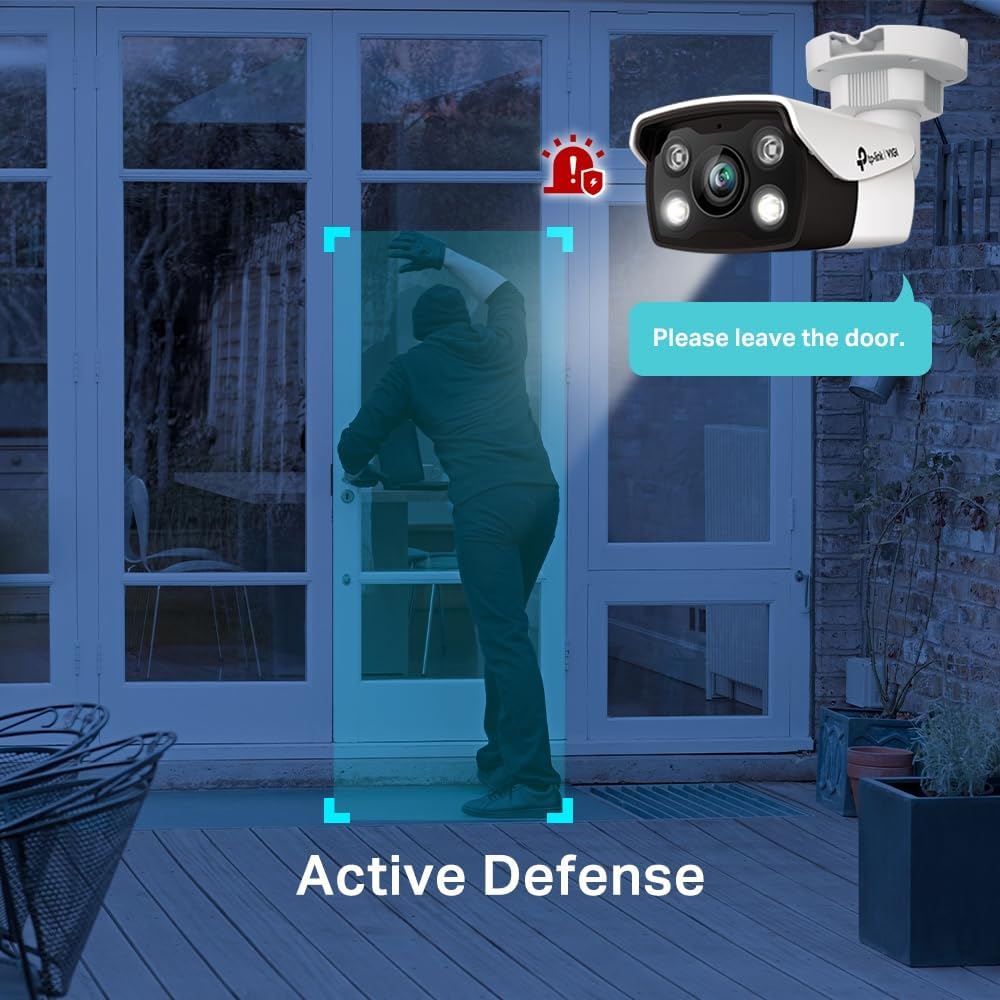 TP - Link VIGI C350 2.8mm Lens Smart Outdoor Security Bullet Network Camera 5MP HD Full - Color Smart Vi - AHW Store