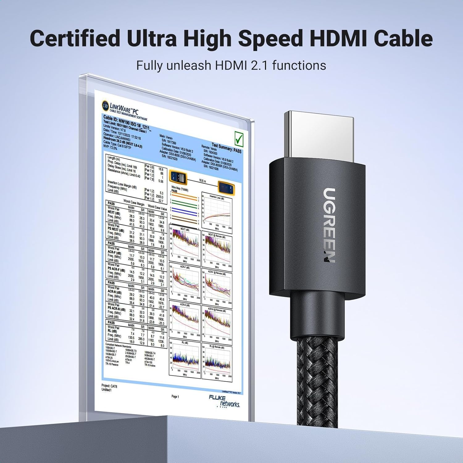 UGREEN 1M 8K HDMI 2.1 Braided Cable - AHW Store