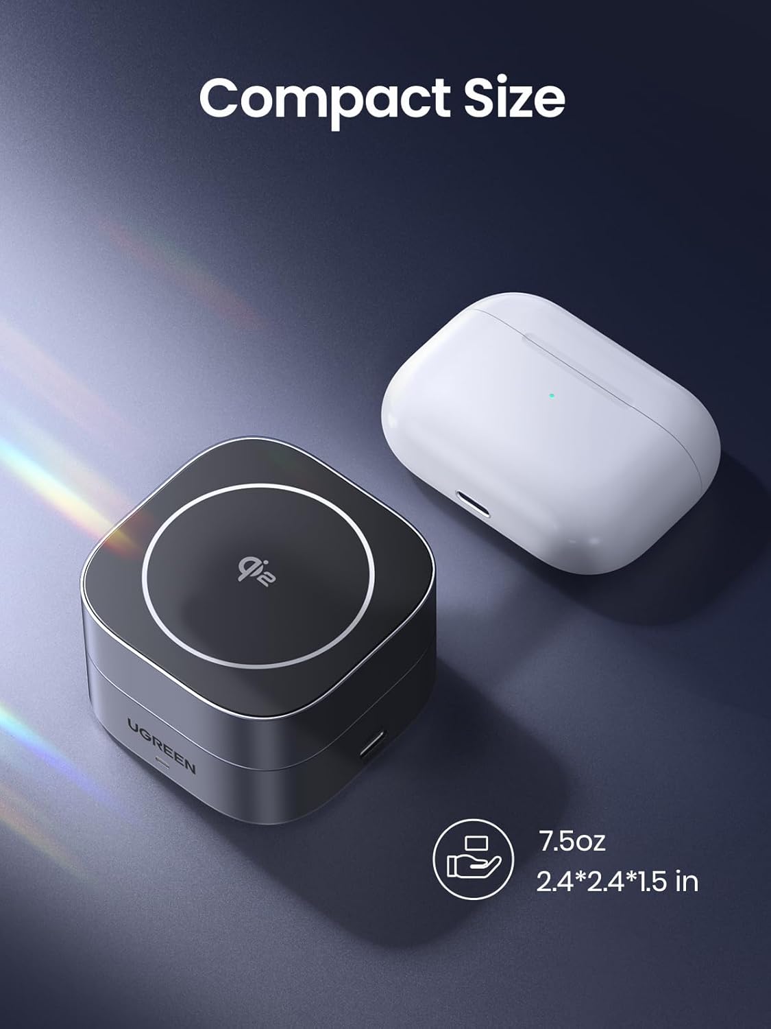UGREEN 2 - in - 1 Magnetic Wireless Charger35316 15W (1) - AHW Store
