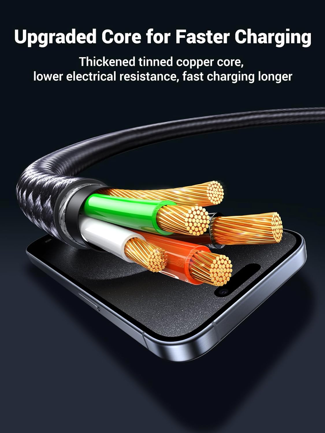 UGREEN 2 - in - 1 Universal PD Fast Charging Cable Multi Connector High Speed 5A Current Max 100W Power Delivery Multi Devices Compatibility Braided Wire - AHW Store