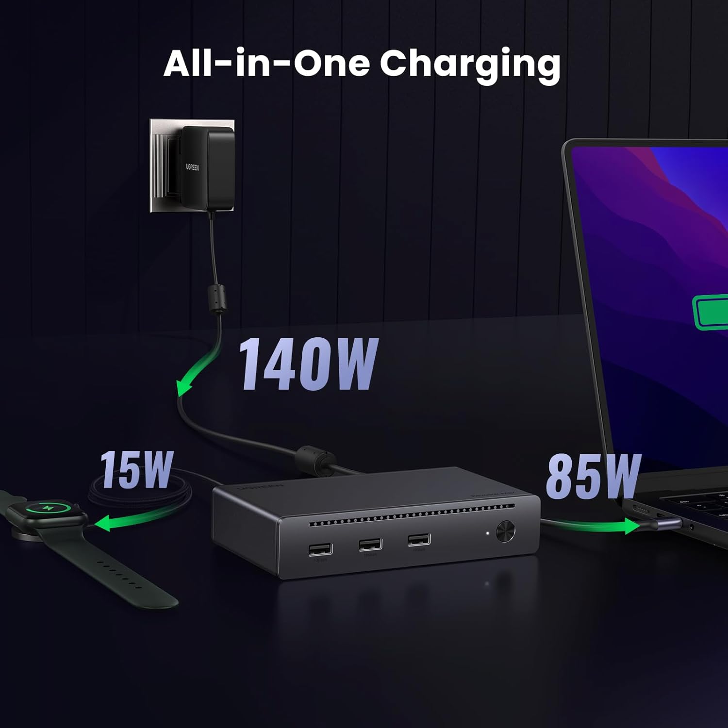 Ugreen 25053EU Revodok Max 8 - in - 1 Thunderbolt 4 Docking Station - AHW Store