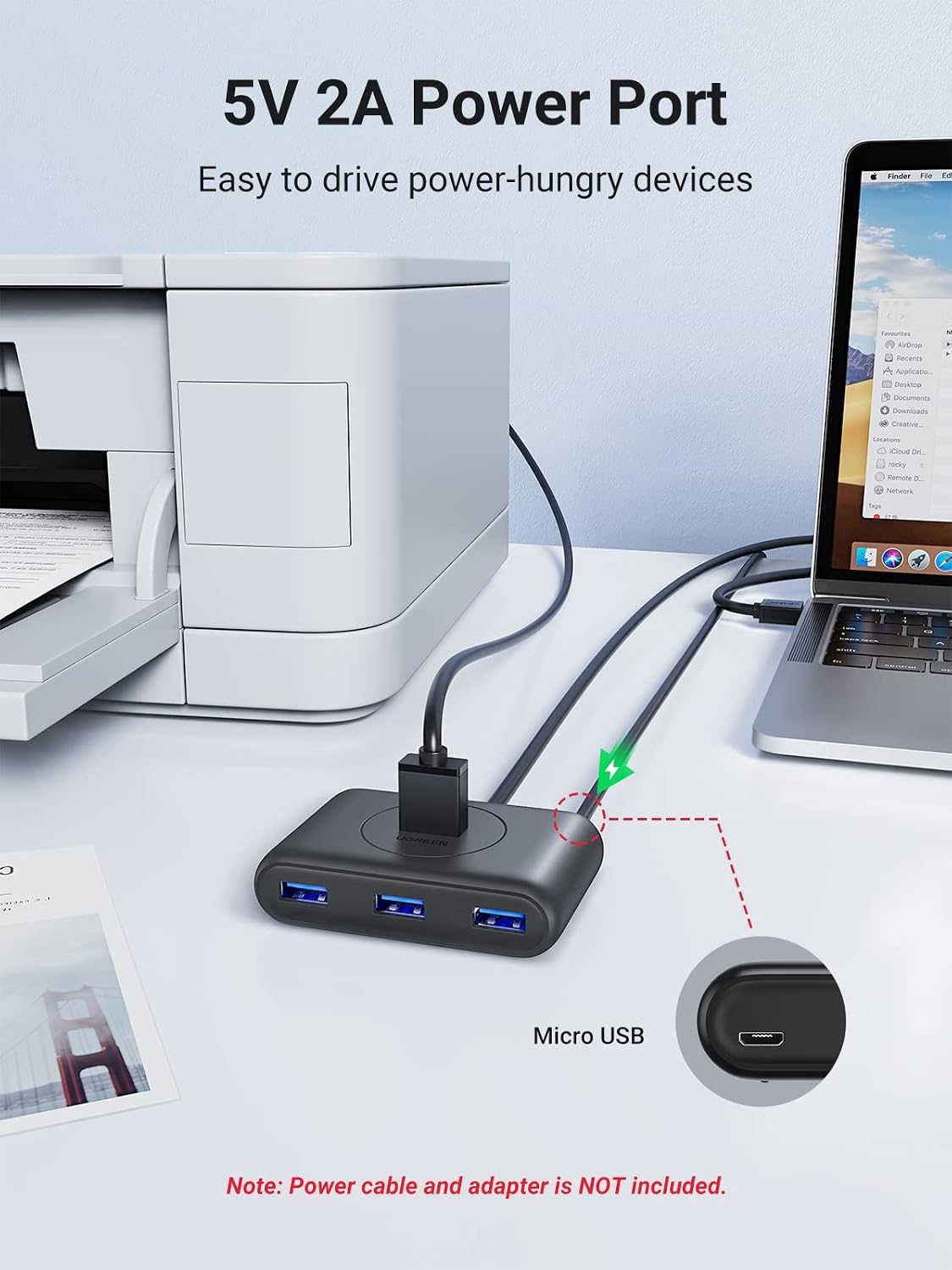 UGREEN 4-Port USB 3.0 Hub 5Gbps - AHW Store