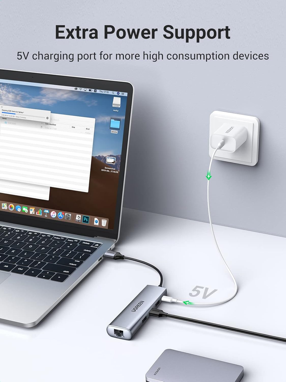 Ugreen 5-in-1 USB 3.0 Gigabit Adapter - AHW Store