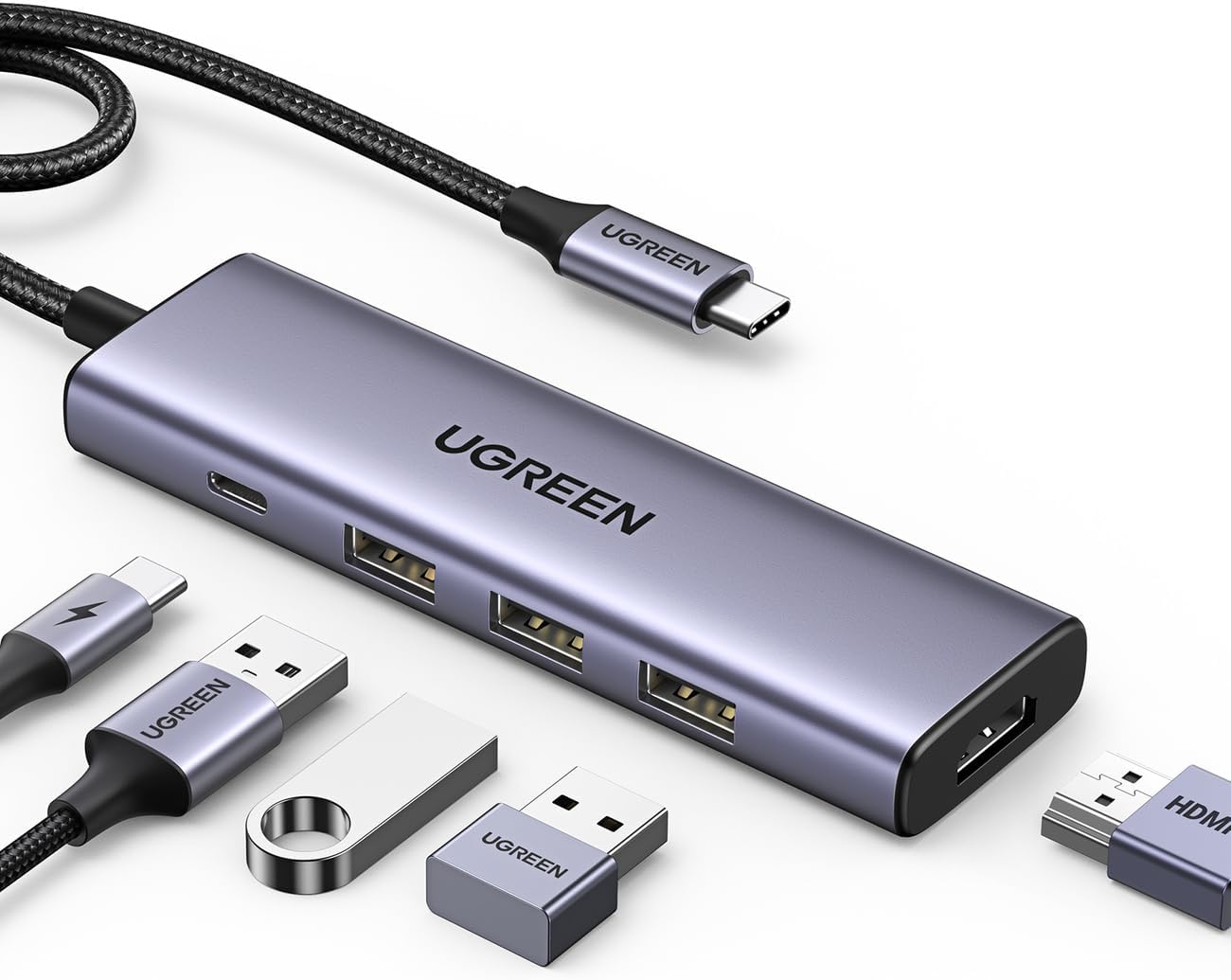 UGREEN 5-in-1 USB C Hub with 4K HDMI & PD - AHW Store