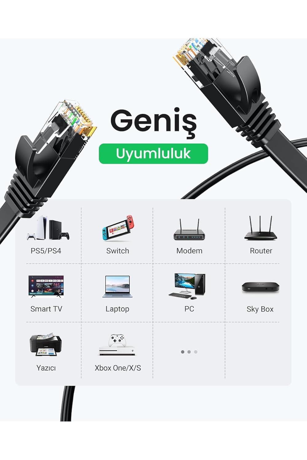 UGREEN Cat 6 Flat Ethernet Cable 20m - AHW Store