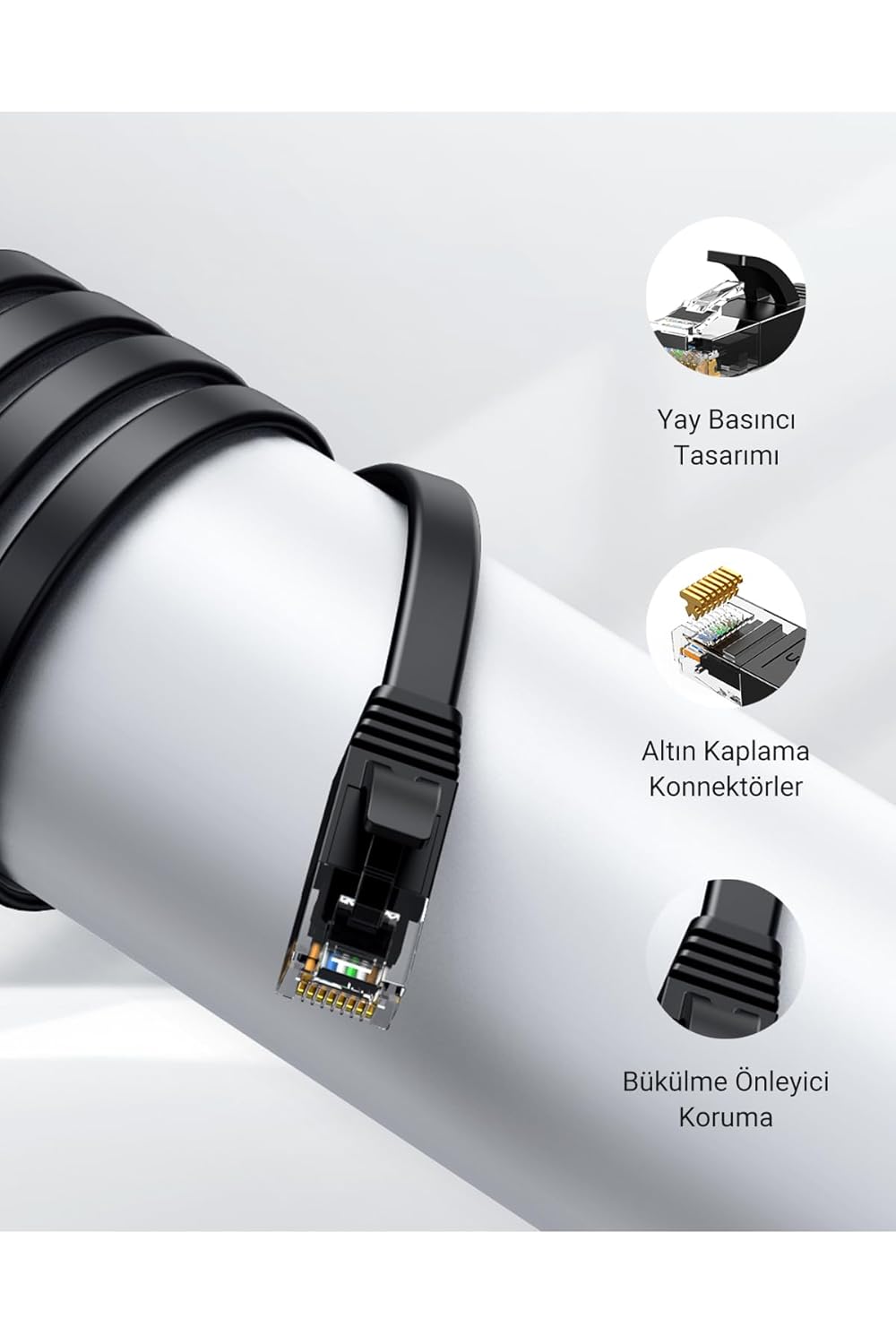 UGREEN Cat 6 Flat Ethernet Cable 20m - AHW Store