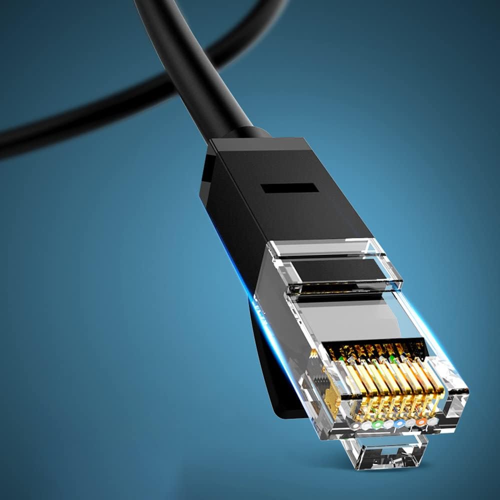 UGREEN Cat 6 Flat Ethernet Cable 2m Black - AHW Store