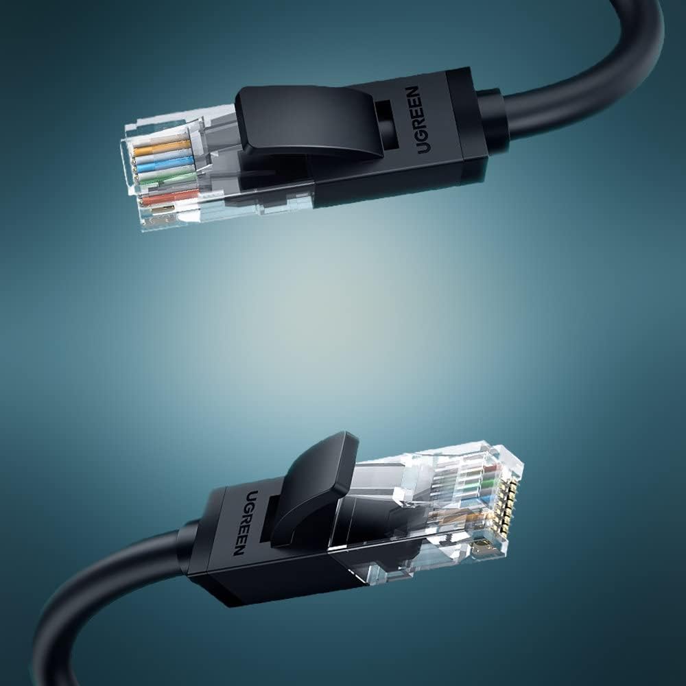 UGREEN Cat 6 Flat Ethernet Cable 2m Black - AHW Store