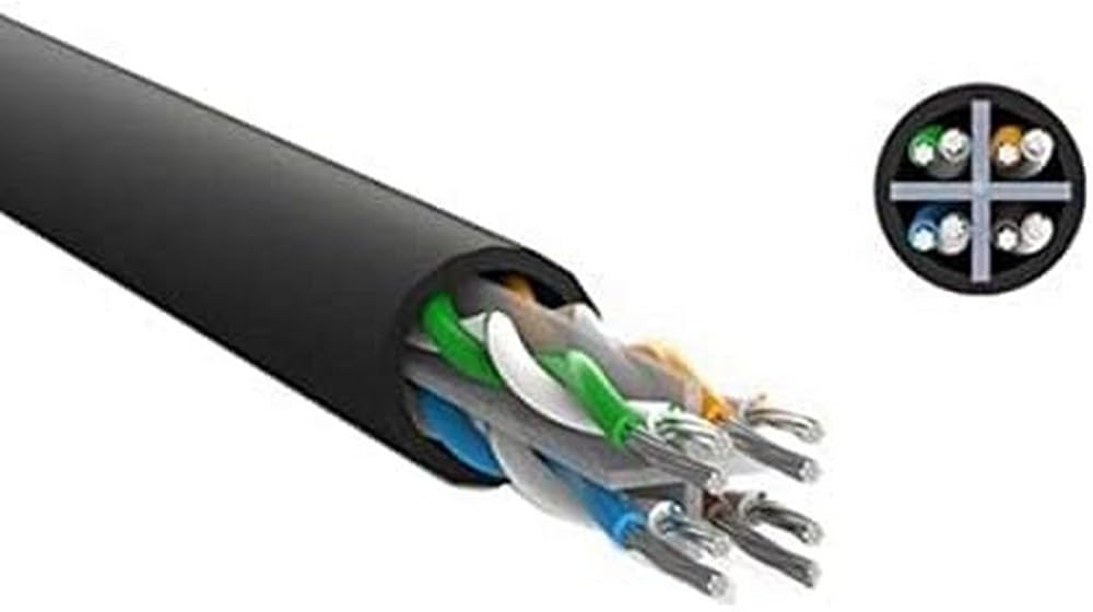 UGREEN Cat 6 U/UTP LAN Cable 40m Black - AHW Store