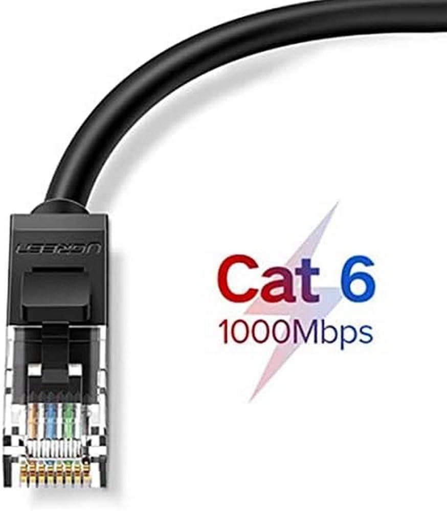 UGREEN Cat 6 U/UTP LAN Cable 40m Black - AHW Store
