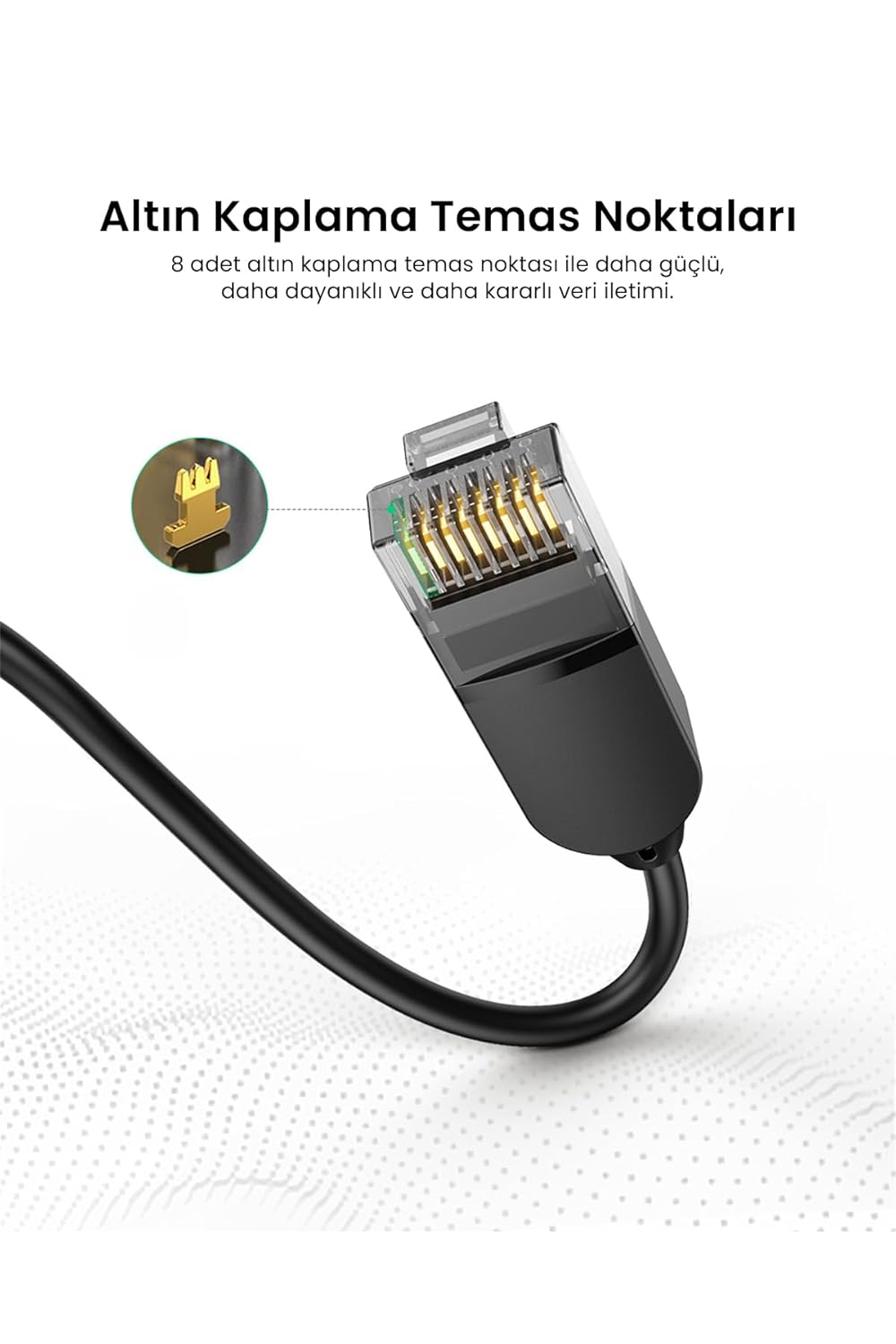 UGREEN CAT 6A 1.5m Ethernet Cable Black - AHW Store