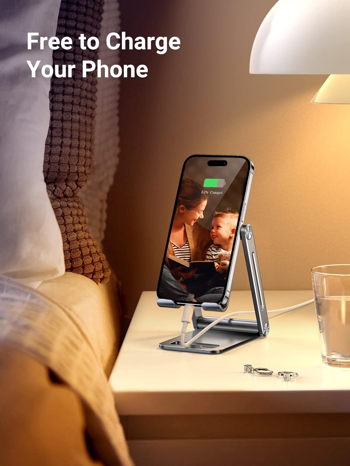UGREEN cell phone stand is made of aluminum alloy, sturdy and durable for usage. Multi - angle Adjusta - AHW Store