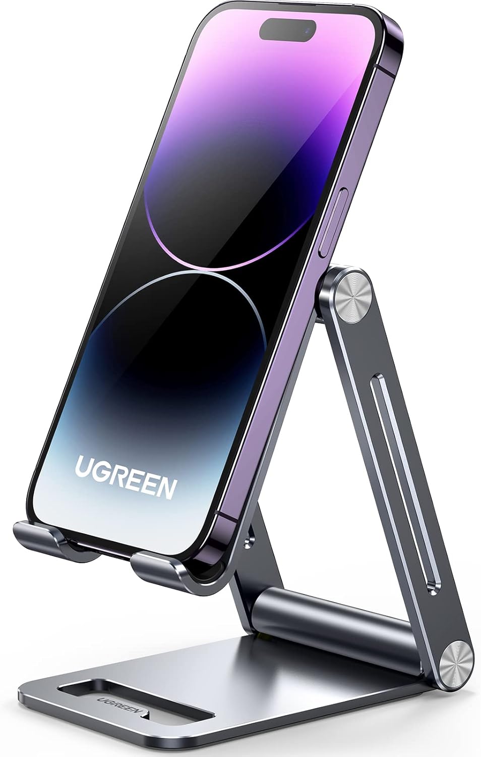 UGREEN cell phone stand is made of aluminum alloy, sturdy and durable for usage. Multi - angle Adjusta - AHW Store