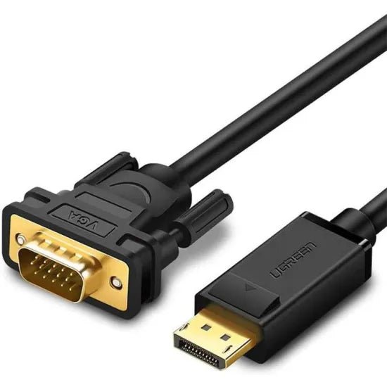 UGREEN DP Male to VGA Male Cable 1.5m (Black) - 10247 - AHW Store
