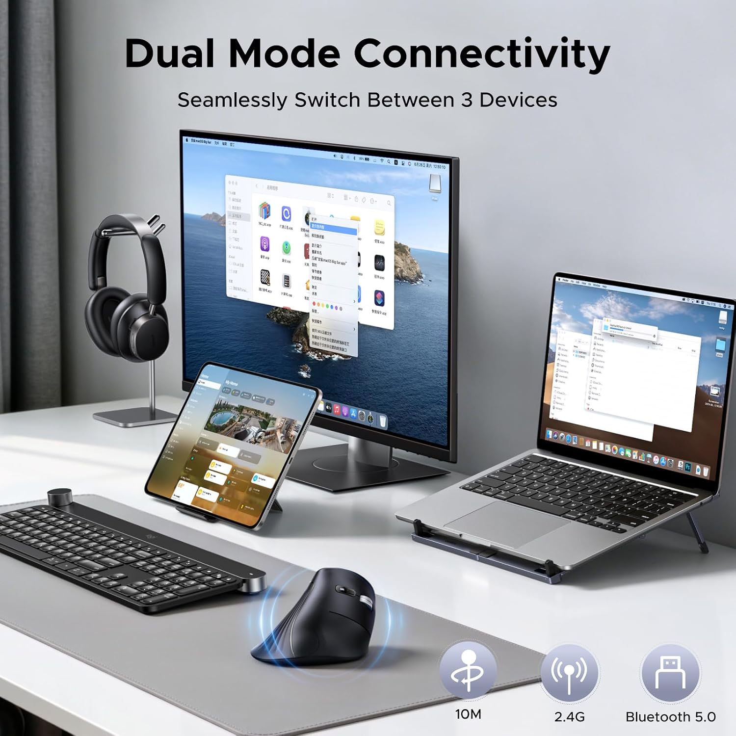 UGREEN Ergonomic Vertical Bluetooth Mouse - AHW Store