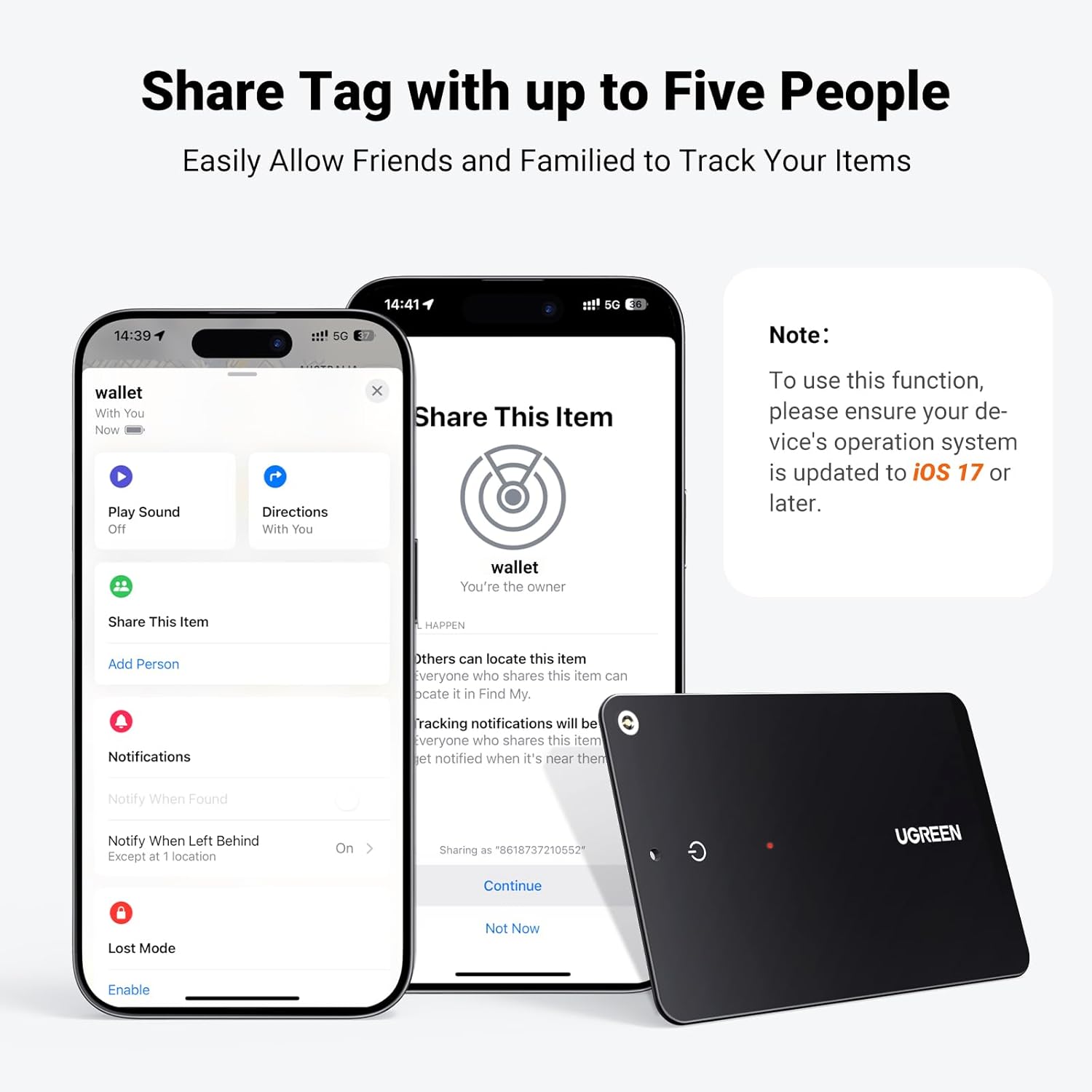 UGREEN Finder Slim Bluetooth Tracker - AHW Store