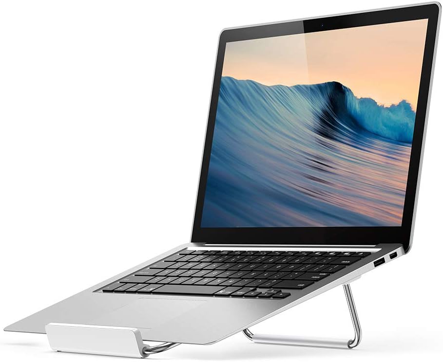 UGREEN - Foldable and adjustable metal - ventilated desktop laptop stand compatible with MacBook Pro 1 - AHW Store