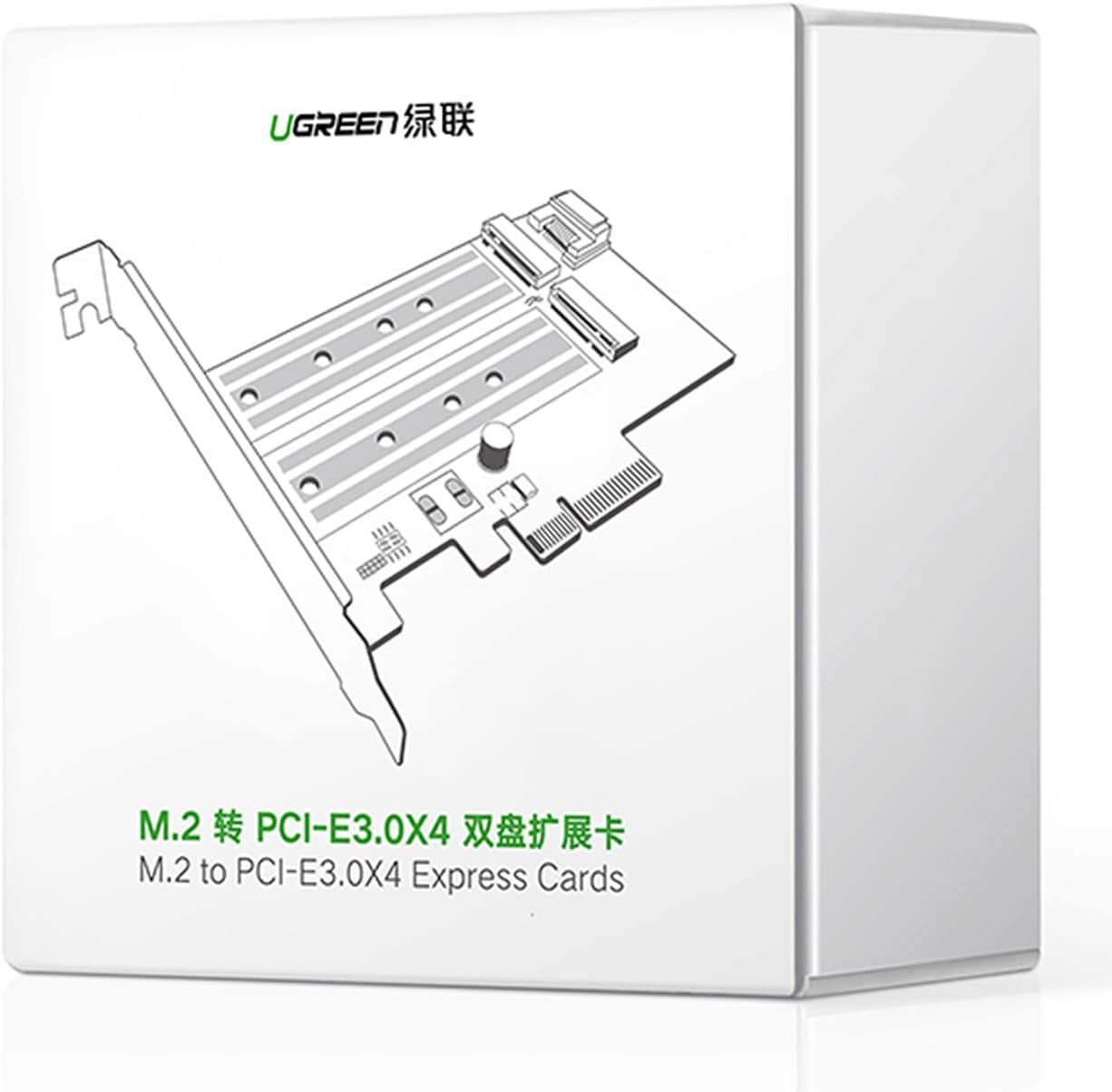 UGREEN M.2 M - Key+M.2 B - Key to PCI - E 3.0 × 4 Expansion Card - AHW Store