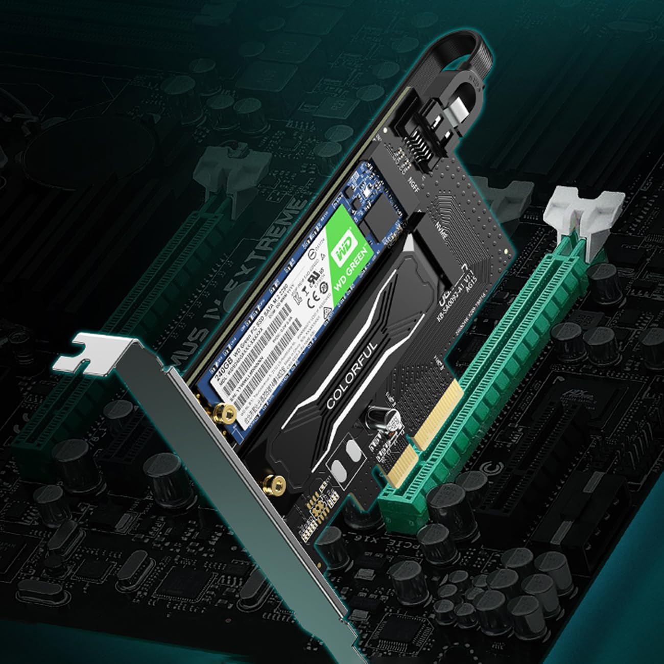 UGREEN M.2 M - Key+M.2 B - Key to PCI - E 3.0 × 4 Expansion Card - AHW Store