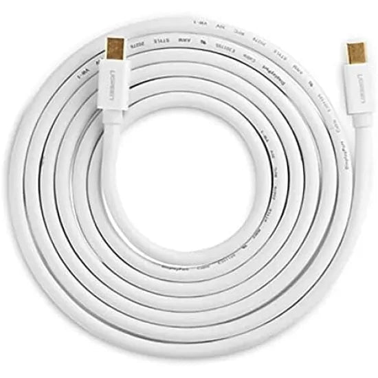 UGREEN Mini DP Male to Male Cable 2m (White) 6957303814299 - 10429 - AHW Store
