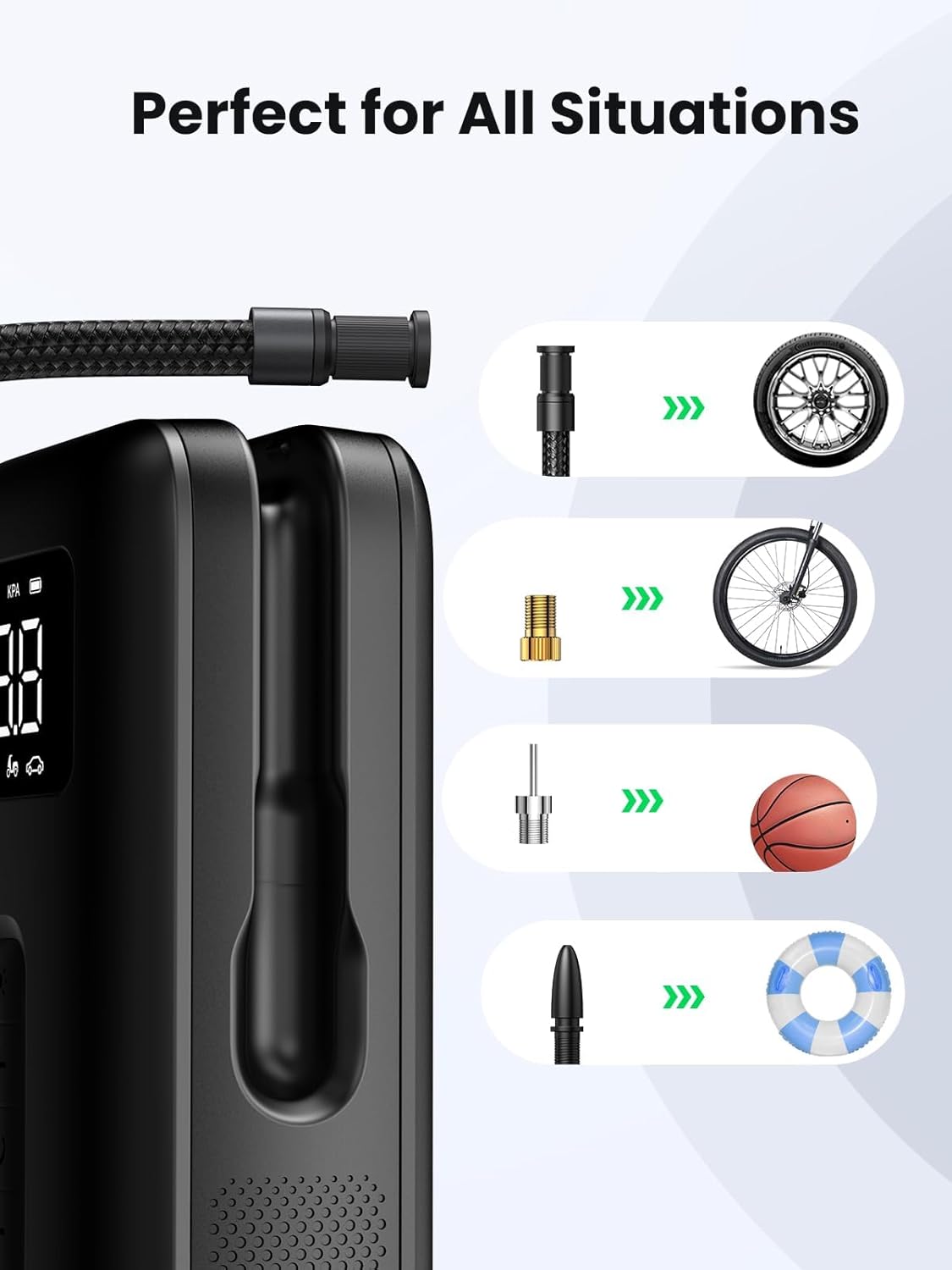 UGREEN Portable Electric Air Compressor Black - AHW Store