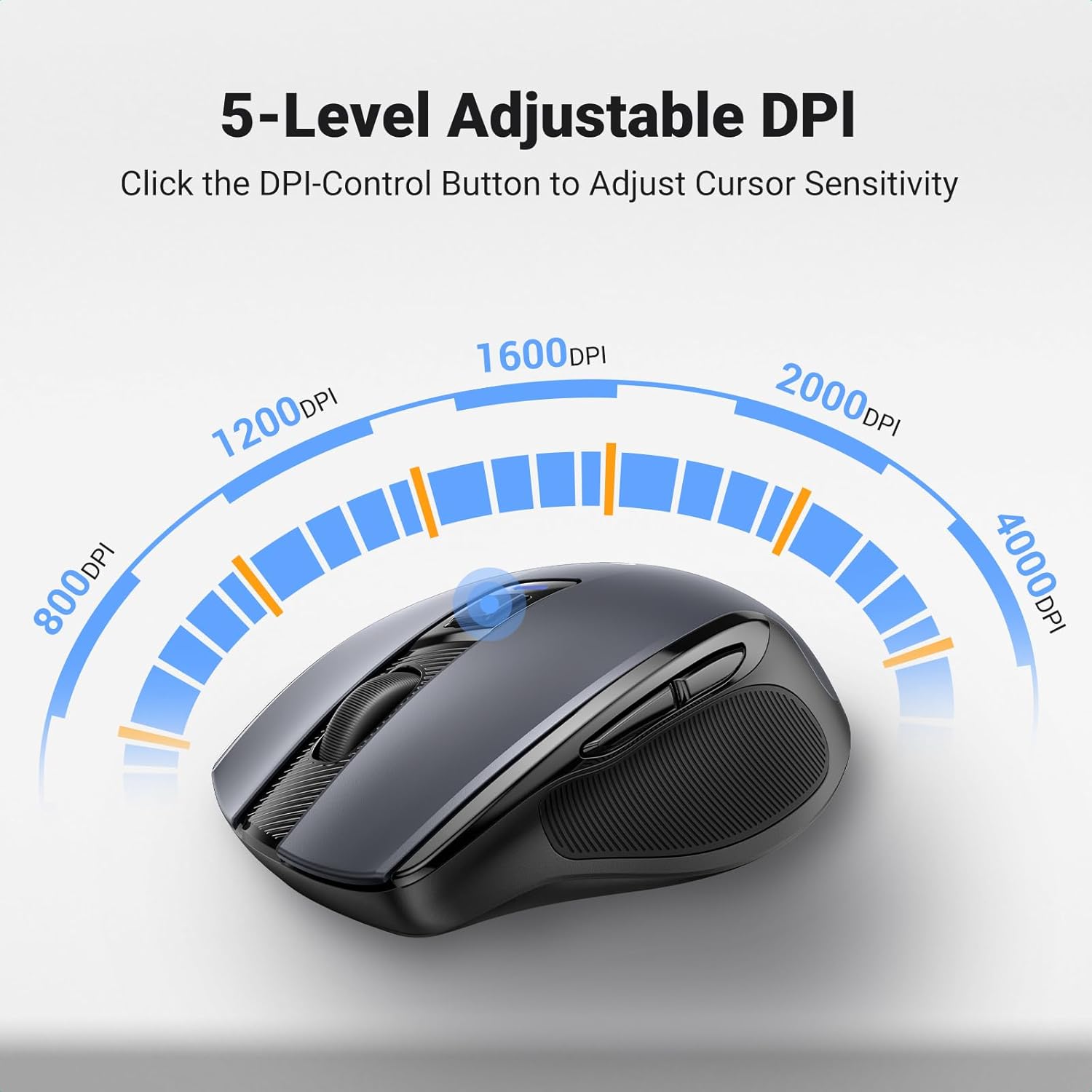 UGREEN Silent Ergonomic Wireless Mouse - AHW Store