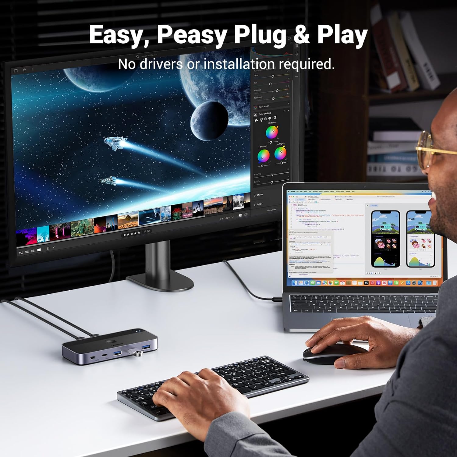 UGREEN Uno USB C Hub with 4K@60Hz HDMI plus 100W PD Charging and 10Gbps USB 3.2 Data Transfer Splitter Multiport Expander Adapter for Laptop MacBook Pro Air and iPad - AHW Store