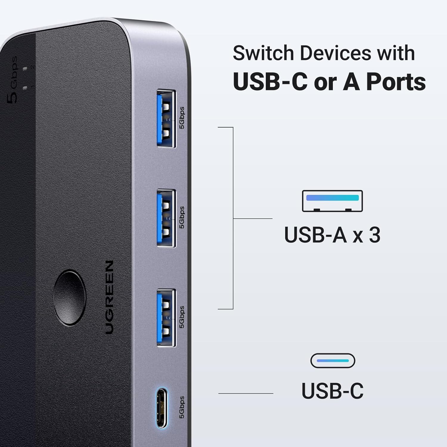 UGREEN Uno USB C Hub with 4K@60Hz HDMI plus 100W PD Charging and 10Gbps USB 3.2 Data Transfer Splitter Multiport Expander Adapter for Laptop MacBook Pro Air and iPad - AHW Store