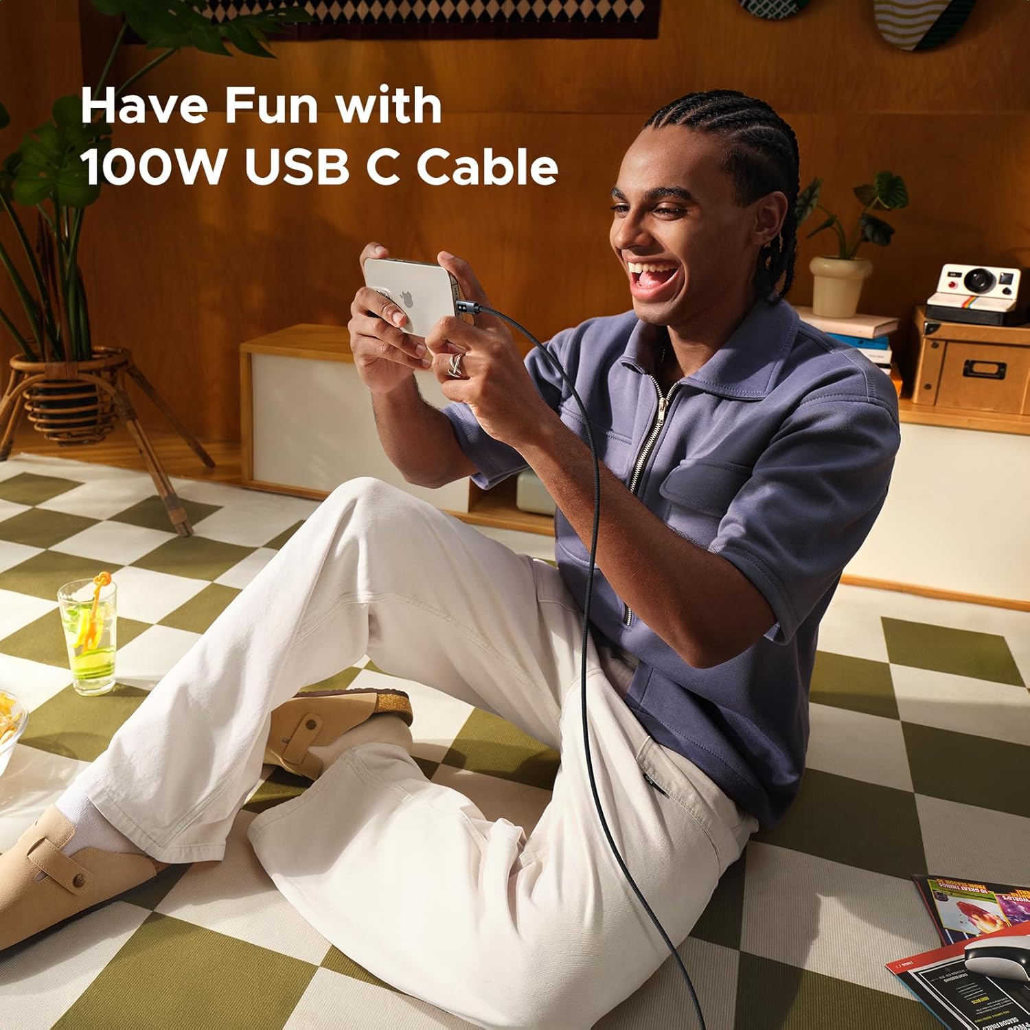 UGREEN Uno USB - C to USB - C PD Fast Charging Cable 5A Max 1m - AHW Store