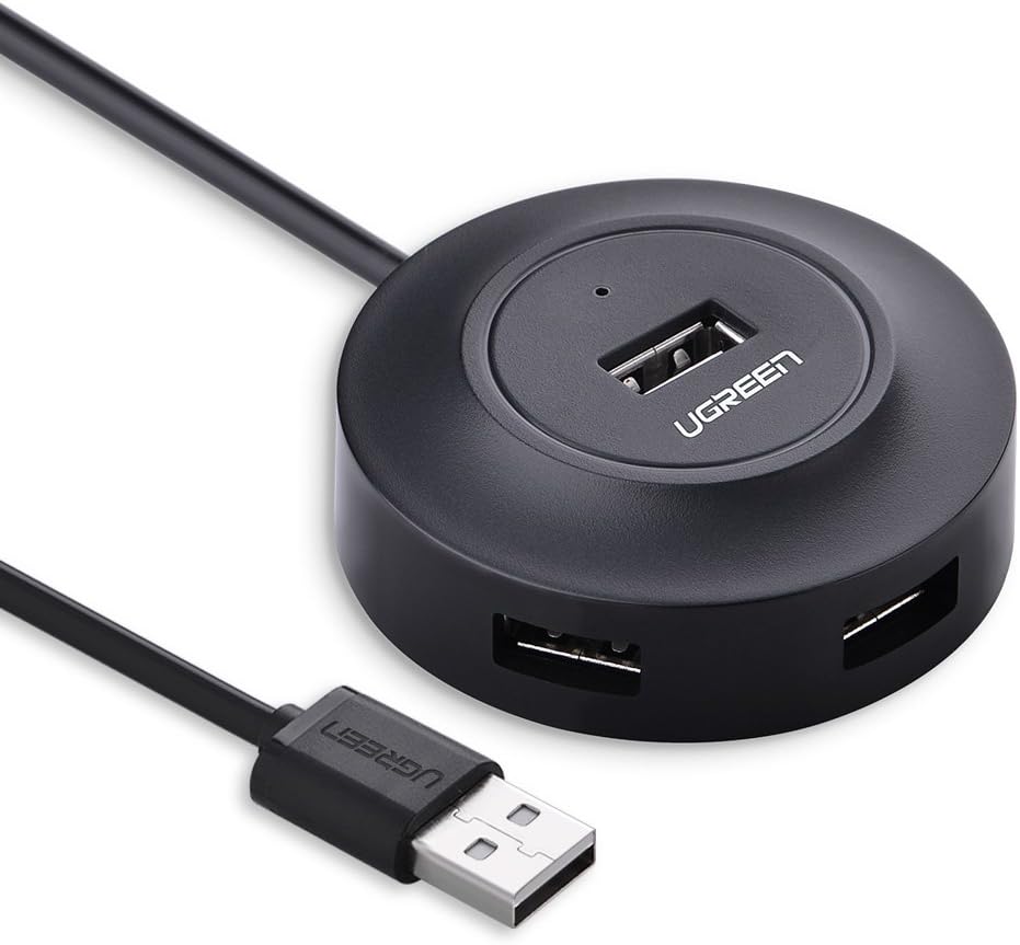 UGREEN USB 2.0 4 - Port Hub 480Mbps Data Transfer Adapter for PC, Printer, Keyboard, Mouse, Camera, 1M - AHW Store