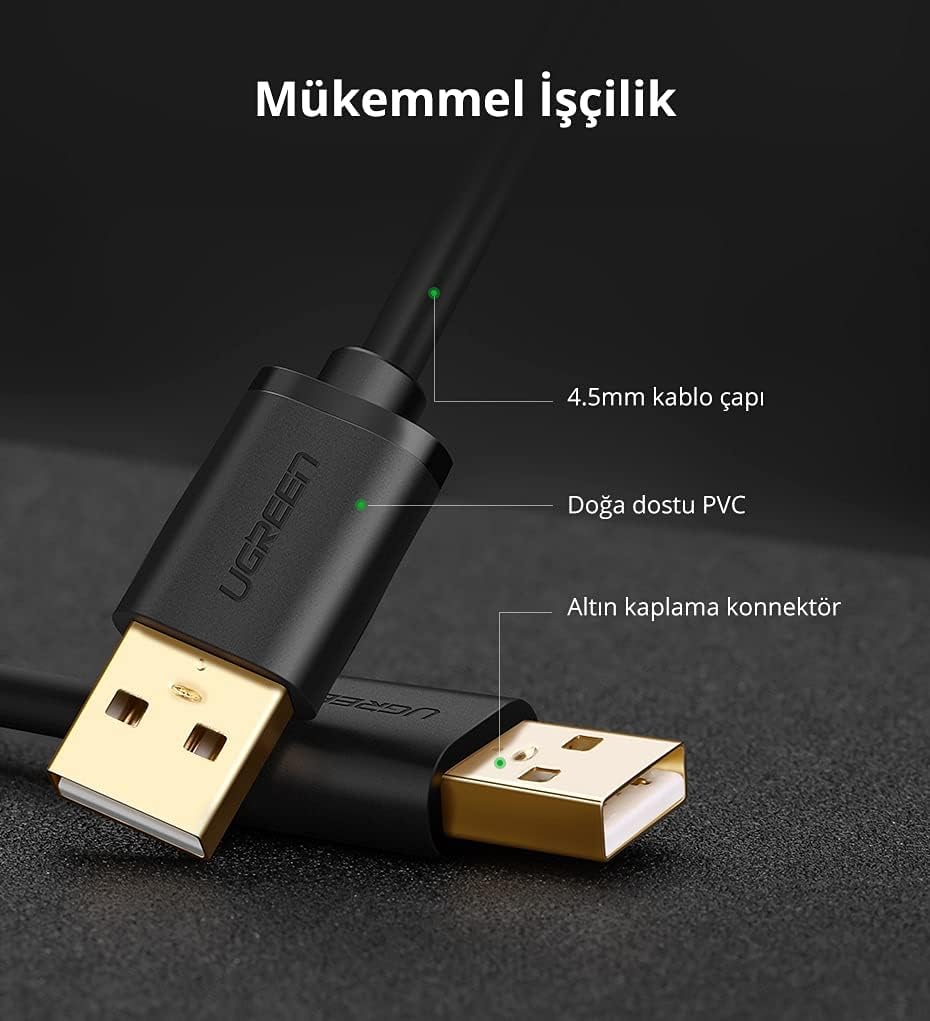 UGREEN USB 2.0 Male Data Charger Cable 1M - AHW Store