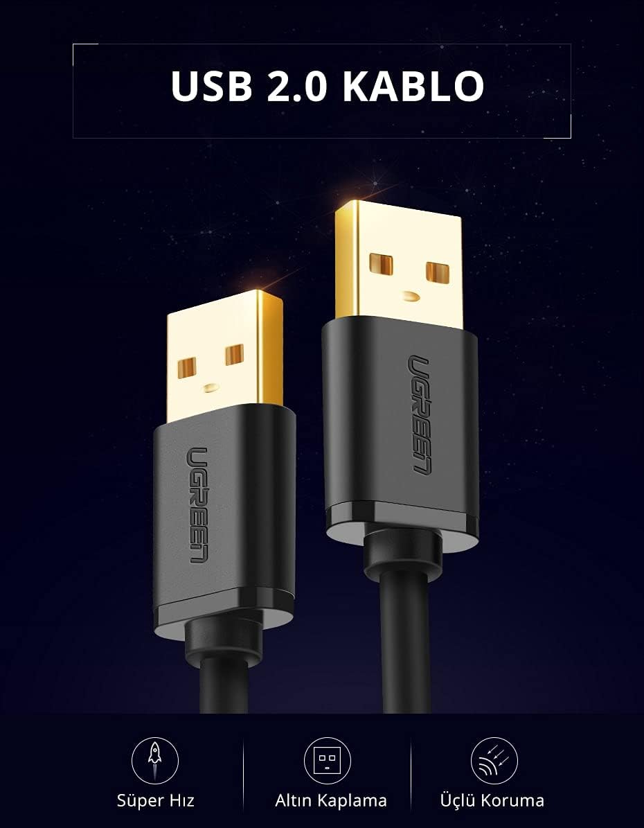 UGREEN USB 2.0 Male Data Charger Cable 1M - AHW Store