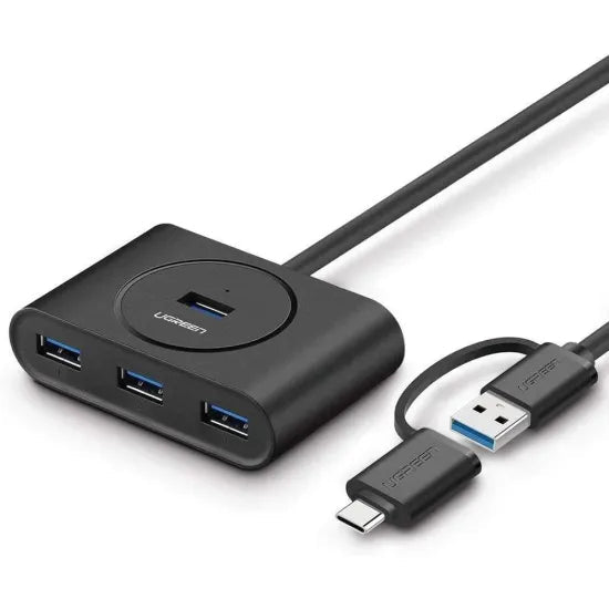 UGREEN USB 3.0 Hub with USB - C Port 1m (Black) - 40850 - AHW Store