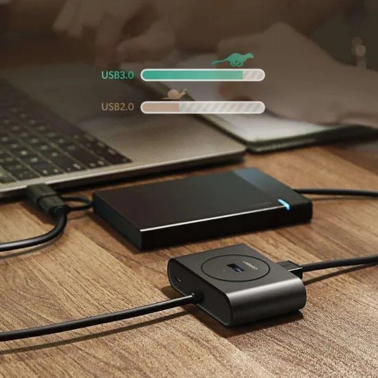 UGREEN USB 3.0 Hub with USB - C Port 1m (Black) - 40850 - AHW Store
