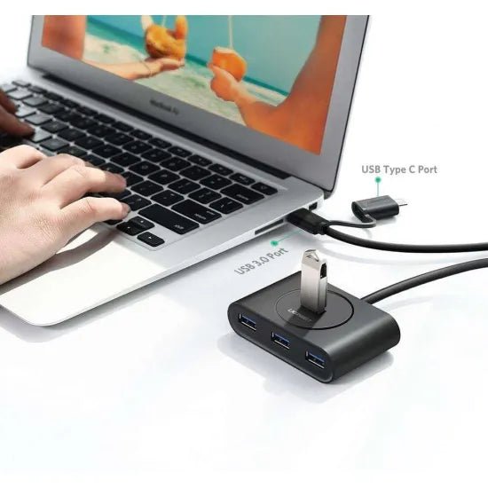 UGREEN USB 3.0 Hub with USB - C Port 1m (Black) - 40850 - AHW Store