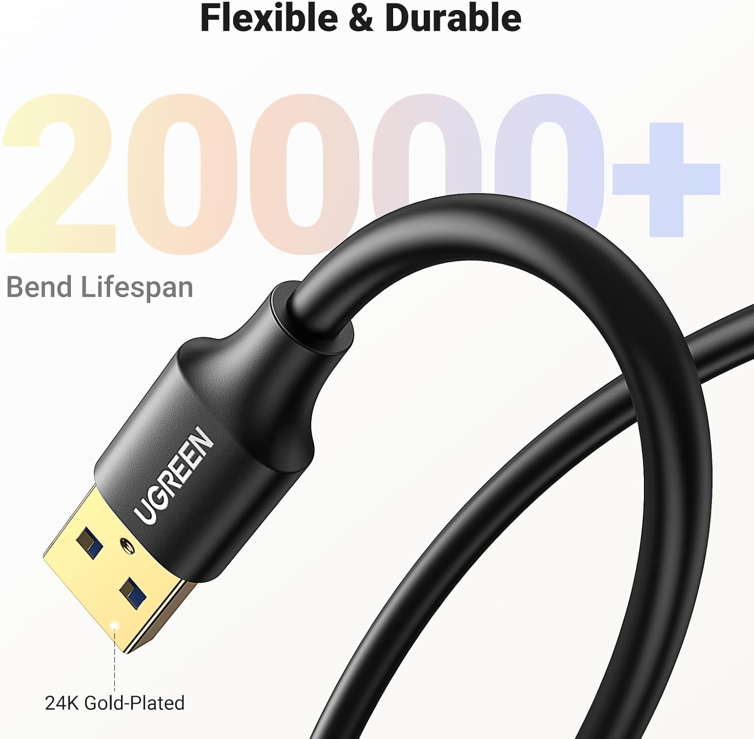 UGREEN USB 3.0 Male to Female Extension Cable 1M - AHW Store