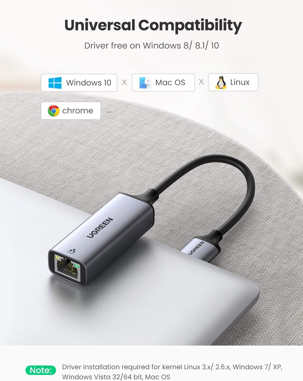 UGREEN USB 3.0 to Gigabit Ethernet Adapter - AHW Store