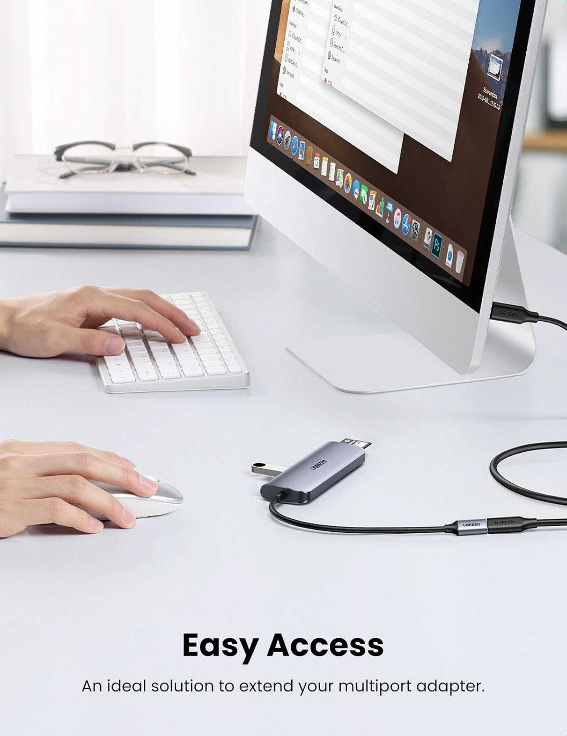 UGREEN USB C 3.1 Gen2 Extension Cable 1 Meter Type C Male to Female 5A Fast Charging 10Gbps High Speed Data Video Cord - AHW Store