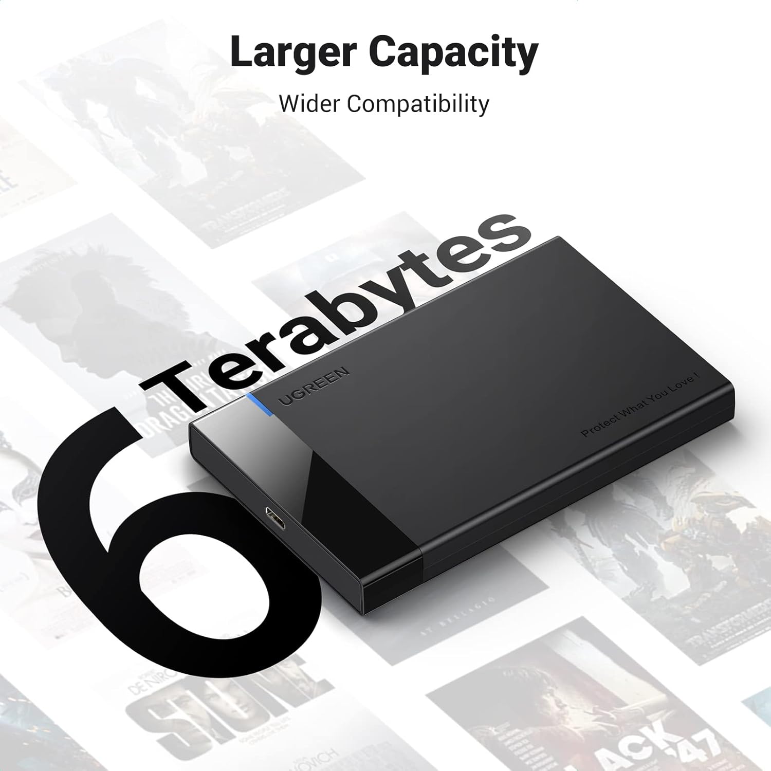 UGREEN USB C Hard Drive Enclosure USB 3.1 Gen 2 Type C to SATA External Hard Drive Disk Case Adapter - AHW Store