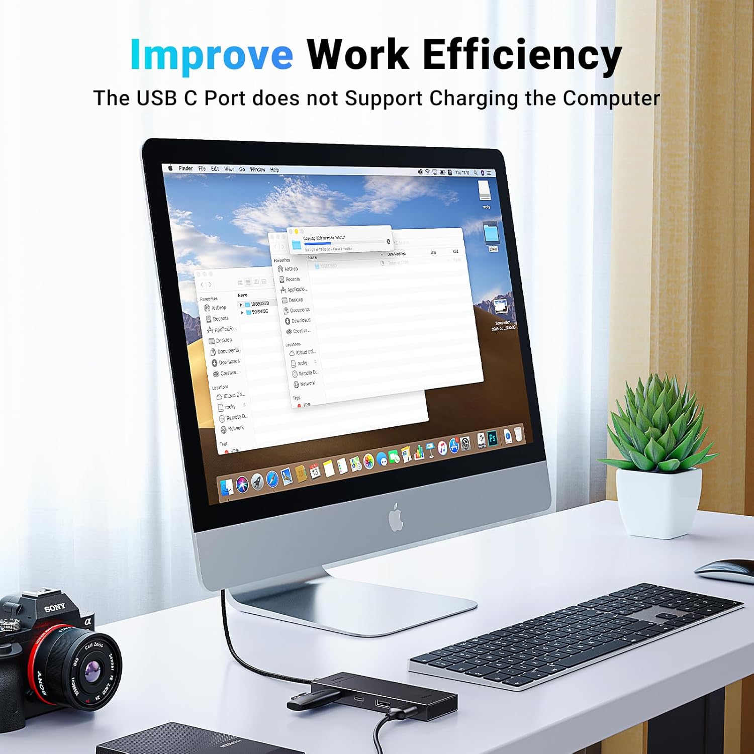 UGREEN USB C Hub 10Gbps, 4 - Port Adapter with 2 x USB C 3.2 and 2 x USB A 3.2, High Speed for Laptops - AHW Store