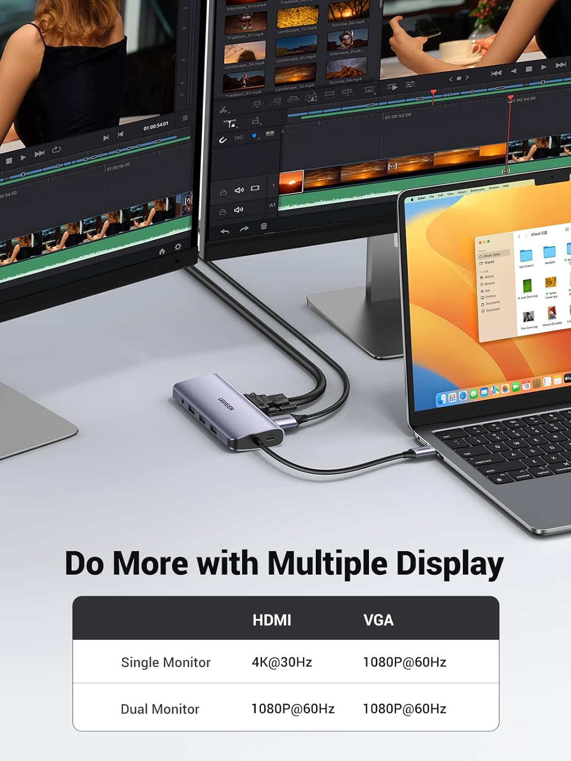 UGREEN USB - C Multifunction Adapter 10 in 1 Hub (Space Gray) - 80133 - AHW Store