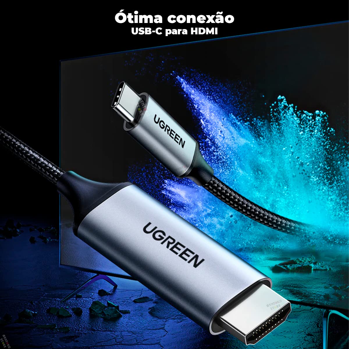 UGREEN USB-C to HDMI 4K 60Hz Cable 1.5M - AHW Store