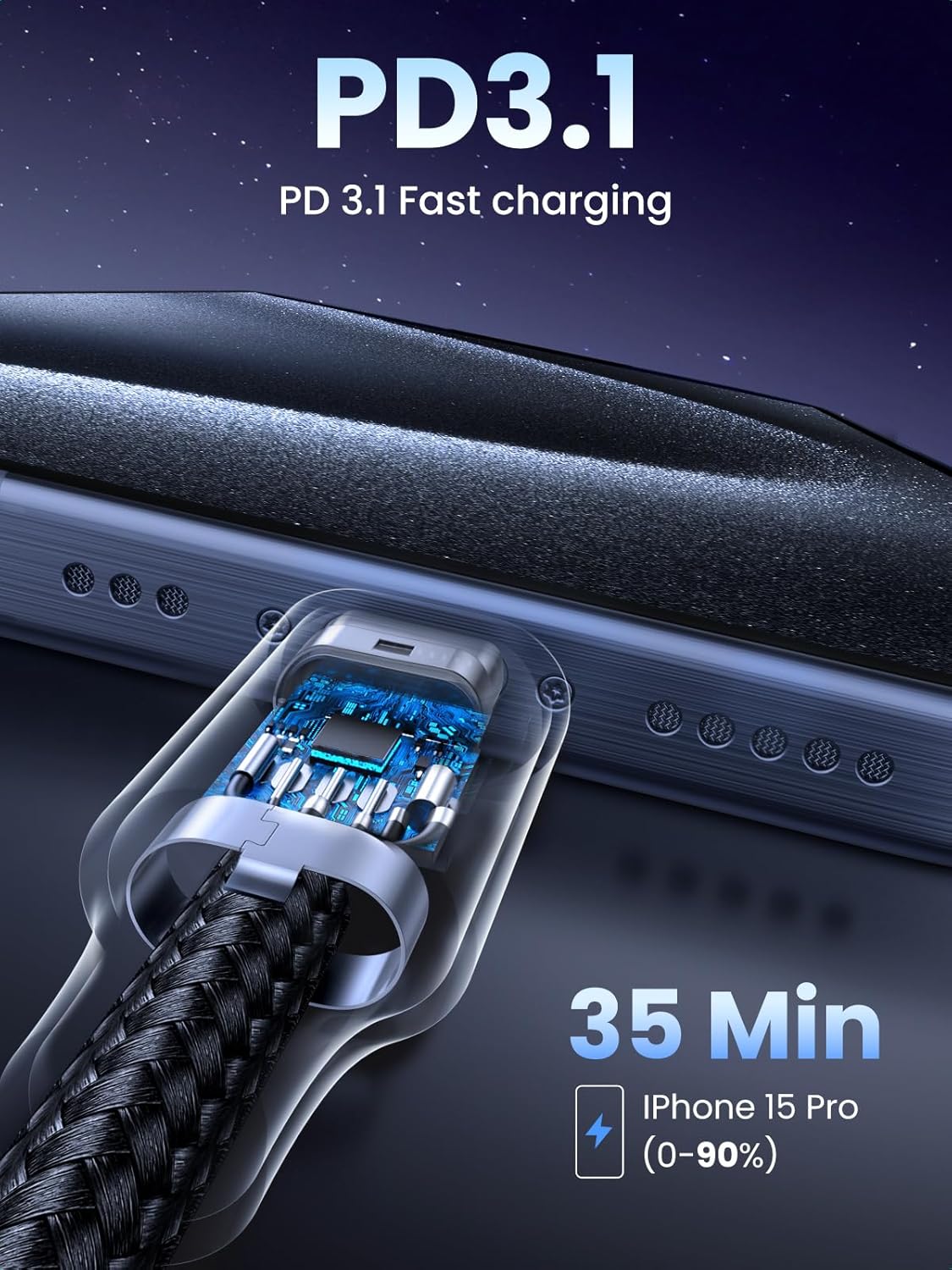 UGREEN USB-C to USB-C 240W Fast Charge 2m - AHW Store